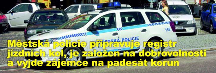 Městská policie připravuje registr jízdních kol, je založen na dobrovolnosti a vyjde zájemce na padesát korun