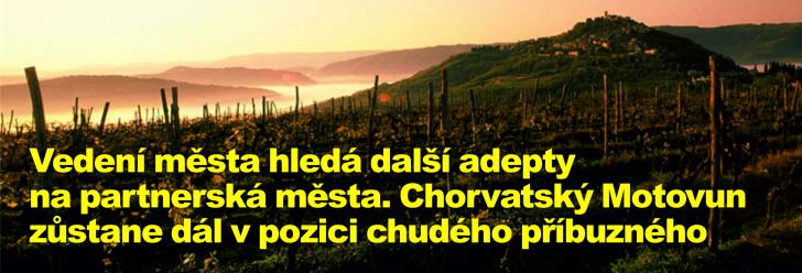 Vedení města hledá další adepty na partnerská města. Chorvatský Motovun zůstane dál v pozici chudého příbuzného