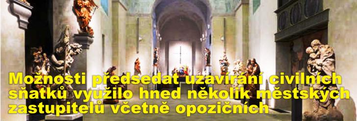  Možnosti předsedat uzavírání civilních sňatků využilo hned několik městských zastupitelů včetně opozičních