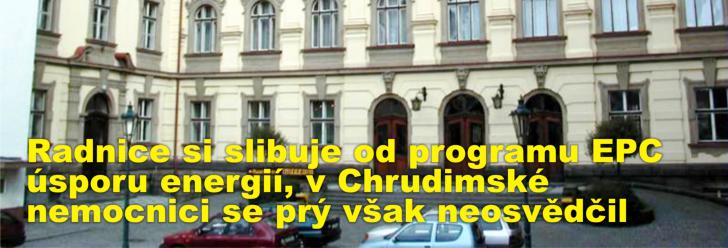 Radnice si slibuje od programu EPC úsporu energií, v Chrudimské nemocnici se prý však neosvědčil