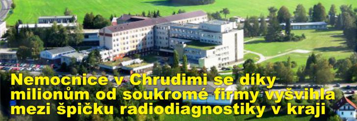 Nemocnice v Chrudimi se díky milionům od soukromé firmy vyšvihla mezi špičku radiodiagnostiky v kraji