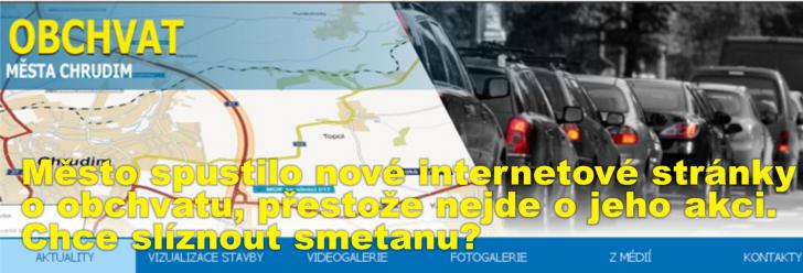 Město spustilo nové internetové stránky o obchvatu, přestože nejde o jeho akci. Chce slíznout smetanu?
