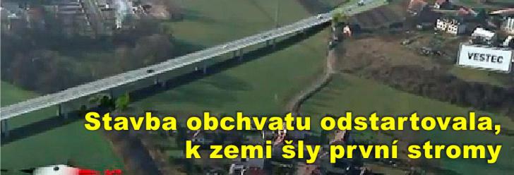 Stavba obchvatu odstartovala - k zemi šly první stromy, letos bude zahájena i estakáda přes řeku Chrudimku