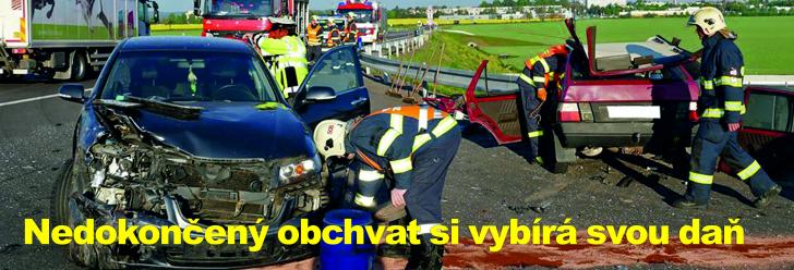 Nedokončený obchvat si vybírá svou daň. Počet nehod roste