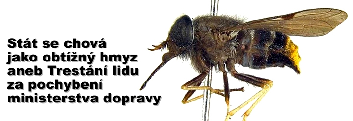 Stát se chová jako obtížný hmyz aneb Trestání lidu za pochybení ministerstva dopravy
