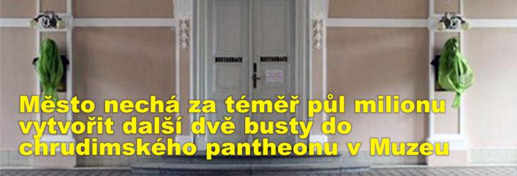 Město nechá za téměř půl milionu vytvořit další dvě busty do chrudimského pantheonu v Muzeu