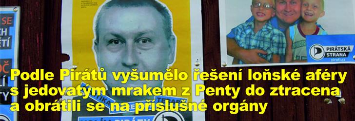 Podle Pirátů vyšumělo řešení loňské aféry s jedovatým mrakem z Penty do ztracena a obrátili se na příslušné orgány