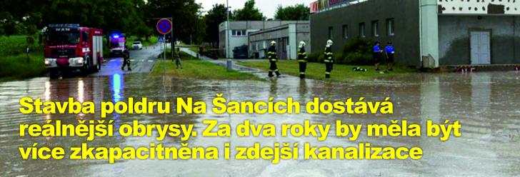 Stavba poldru Na Šancích dostává reálnější obrysy. Za dva roky by měla být více zkapacitněna i zdejší kanalizace
