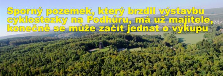 Sporný pozemek, který brzdil výstavbu cyklostezky na Podhůru, má už majitele, konečně se může začít jednat o výkupu