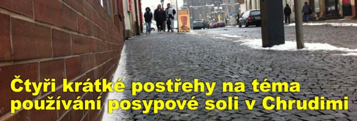 Čtyři krátké postřehy na téma používání posypové soli v Chrudimi