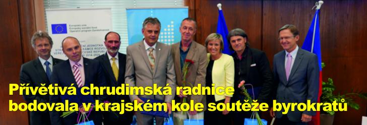 Přívětivá chrudimská radnice bodovala v krajském kole soutěže byrokratů