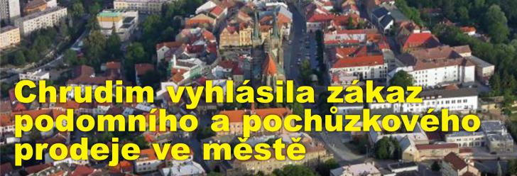 Chrudim vyhlásila plošný zákaz podomního a pochůzkového prodeje ve městě, chce si ho vynutit pokutami
