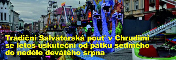Tradiční Salvátorská pouť v Chrudimi se letos uskuteční od pátku sedmého do neděle devátého srpna