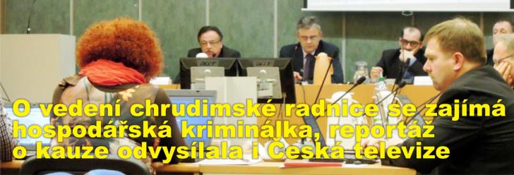 O vedení chrudimské radnice se zajímá hospodářská kriminálka, reportáž o kauze odvysílala i Česká televize