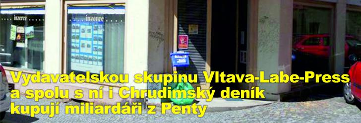 Vydavatelskou skupinu Vltava-Labe-Press a spolu s ní i Chrudimský deník kupují miliardáři z Penty