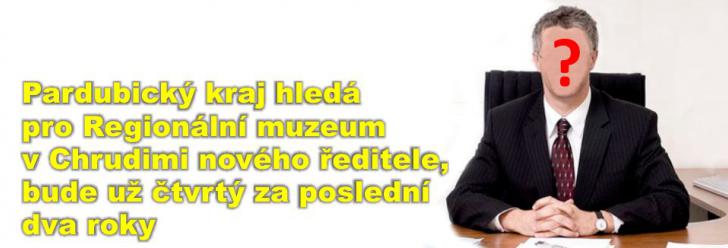 Pardubický kraj hledá pro Regionální muzeum v Chrudimi nového ředitele, bude už čtvrtý za poslední dva roky
