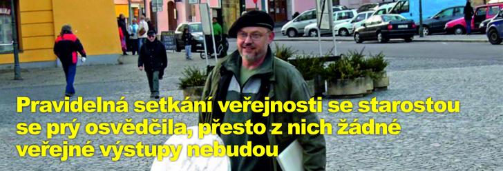 Pravidelná setkání veřejnosti se starostou se prý osvědčila, přesto z nich žádné veřejné výstupy nebudou