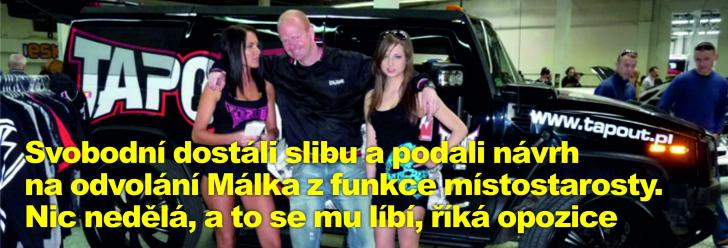 Svobodní dostáli slibu a podali návrh na odvolání Málka z funkce místostarosty. Nic nedělá, a to se mu líbí, říká opozice