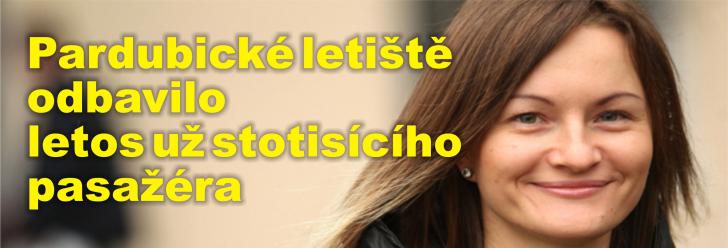 Pardubické letiště odbavilo letos už stotisícího pasažéra - byla jím devětadvacetiletá žena z Moskvy