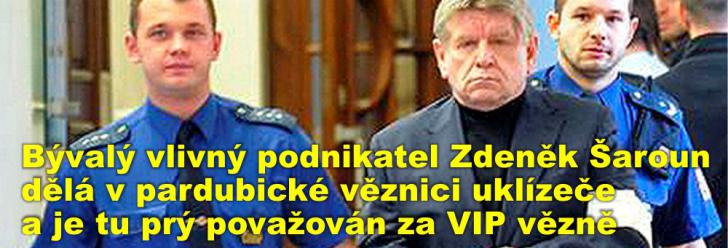Bývalý vlivný podnikatel Zdeněk Šaroun dělá v pardubické věznici uklízeče a je tu prý považován za VIP vězně