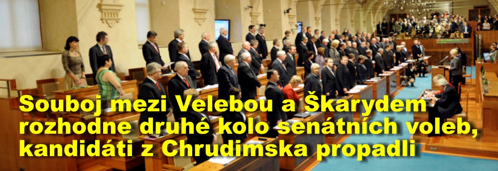 Souboj mezi Velebou a Škarydem rozhodne druhé kolo senátních voleb, kandidáti z Chrudimska propadli