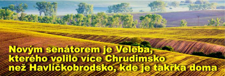 Novým senátorem je Veleba, kterého volilo více Chrudimsko než Havlíčkobrodsko, kde je takřka doma