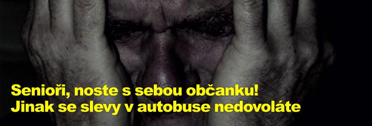 Senioři, noste s sebou občanku! Jinak se slevy v autobuse nedovoláte