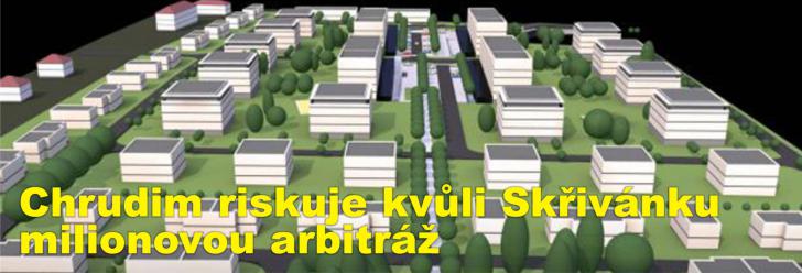 Chrudim riskuje kvůli Skřivánku milionovou arbitráž, pokud projde návrh radních zrušit původní výběrové řízení