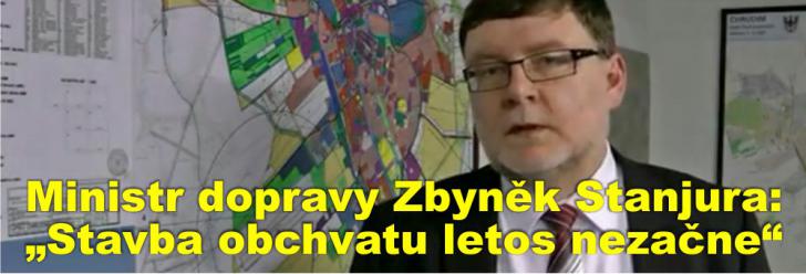 „Stavba obchvatu letos nezačne,“ přijel vzkázat do Chrudimi nový ministr dopravy Zbyněk Stanjura