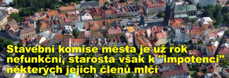 Stavební komise města je už rok nefunkční, starosta však k "impotenci" některých jejích členů mlčí