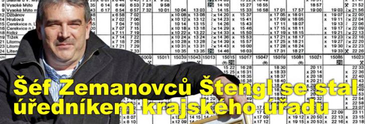 Šéf Zemanovců Štengl se stal úředníkem krajského úřadu, je podřízen radnímu Duškovi, s kterým tvoří nový jízdní řád