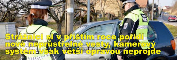 Strážníci si v příštím roce pořídí nové neprůstřelné vesty, kamerový systém však větší opravou neprojde