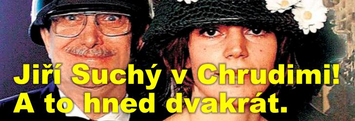 Jiří Suchý v Chrudimi! A to hned dvakrát.
