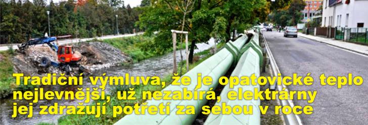 Tradiční výmluva, že je opatovické teplo nejlevnější, už nezabírá, elektrárny jej zdražují potřetí za sebou v roce