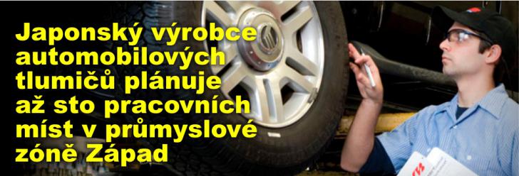 Japonský výrobce automobilových tlumičů plánuje až sto pracovních míst v průmyslové zóně Západ