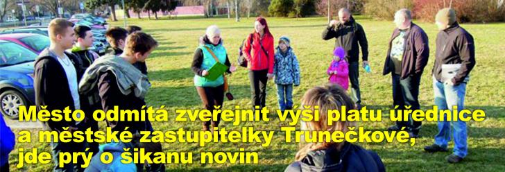 Město odmítá zveřejnit výši platu úřednice a městské zastupitelky Trunečkové, jde prý o šikanu novin 