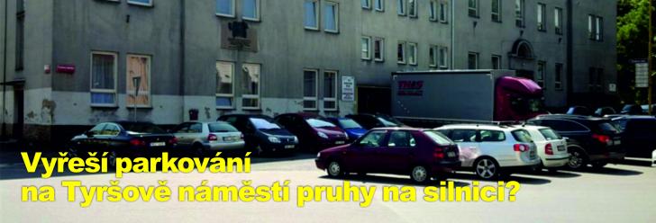 Vyřeší parkování na Tyršově náměstí pruhy na silnici?