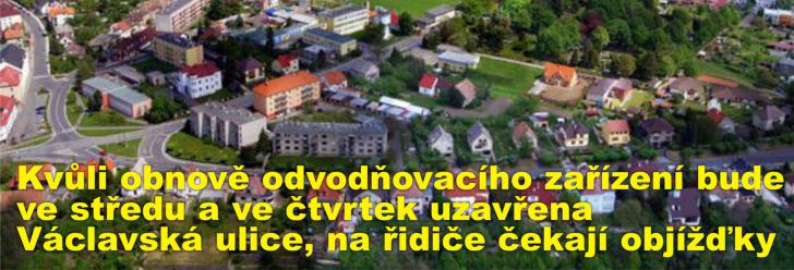 Kvůli obnově odvodňovacího zařízení bude ve středu a ve čtvrtek uzavřena Václavská ulice, na řidiče čekají objížďky