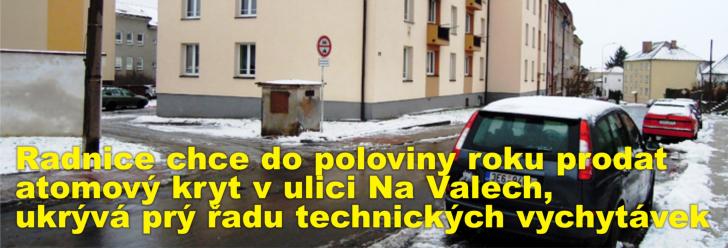 Radnice chce do poloviny roku prodat atomový kryt v ulici Na Valech, ukrývá prý řadu technických vychytávek