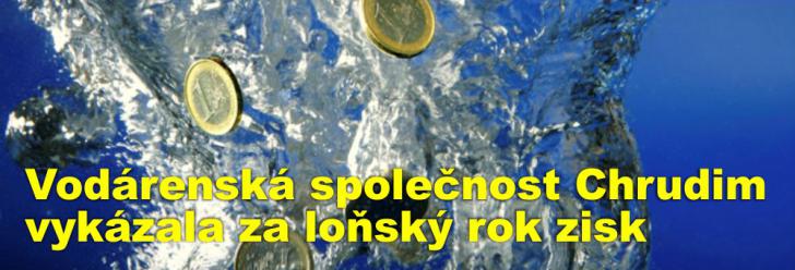 Vodárenská společnost Chrudim vykázala za loňský rok zisk a většinu vydělaných peněz rozdělí mezi akcionáře