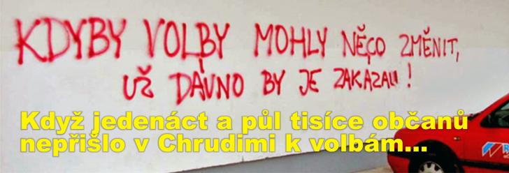 Když jedenáct a půl tisíce občanů nepřišlo v Chrudimi k volbám...