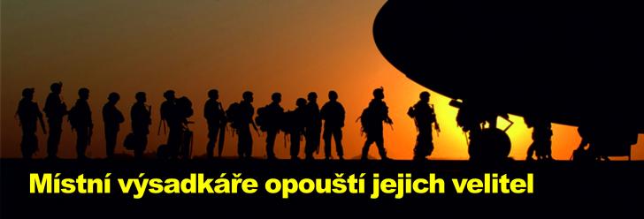 Místní výsadkáře opouští jejich velitel