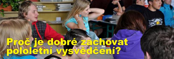 Proč je dobré zachovat pololetní vysvědčení?