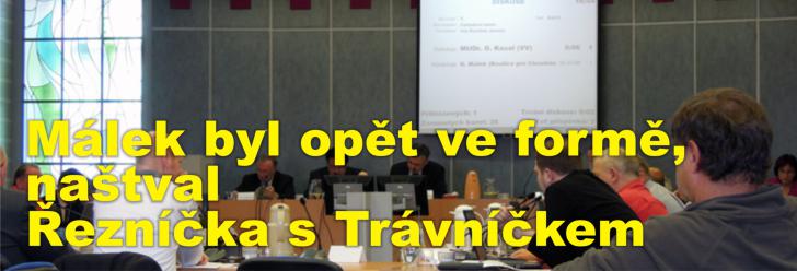 Málek byl opět ve formě, naštval Řezníčka s Trávníčkem a nakonec se mu dostalo výchovného kázání