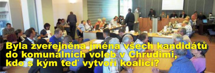 Byla zveřejněna jména všech kandidátů do komunálních voleb v Chrudimi, kdo s kým teď vytvoří koalici?