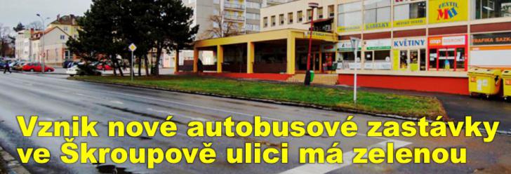 Vznik nové autobusové zastávky ve Škroupově ulici bude znamenat definitivní konec zdlouhavé zajížďky k Bohemii