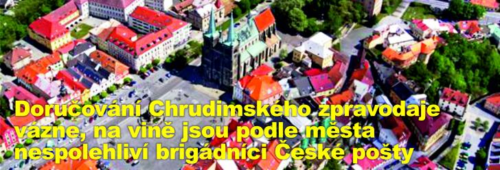 Doručování Chrudimského zpravodaje vázne, na vině jsou podle města nespolehliví brigádníci České pošty