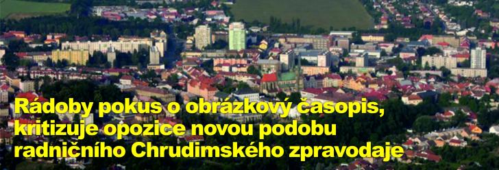 Rádoby pokus o obrázkový časopis, kritizuje opozice novou podobu radničního Chrudimského zpravodaje