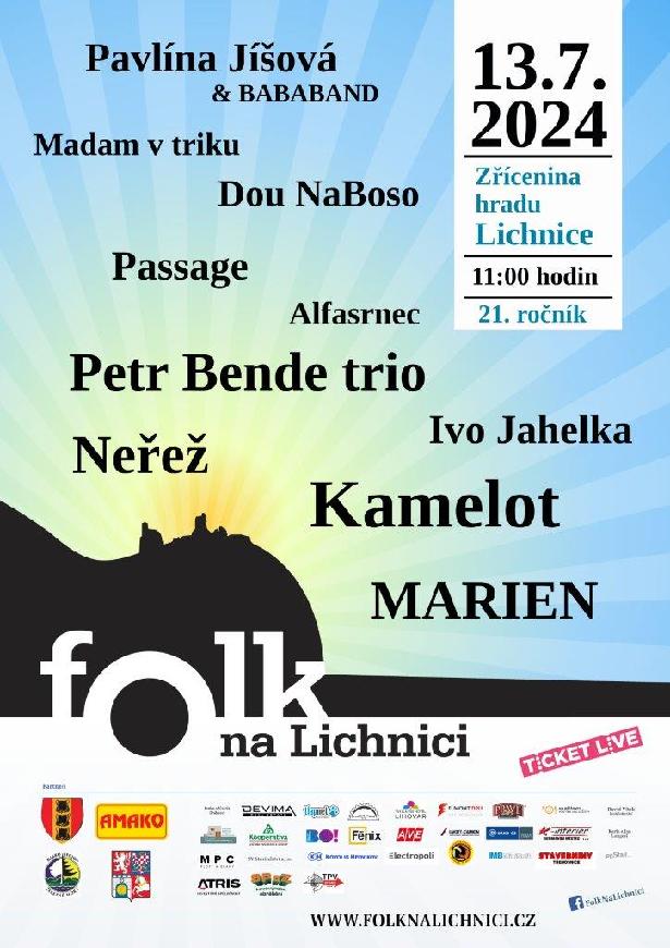 Folk na hradě Lichnici