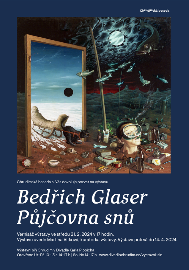 Malíř a animátor Bedřich Glaser vystavuje v Chrudimi